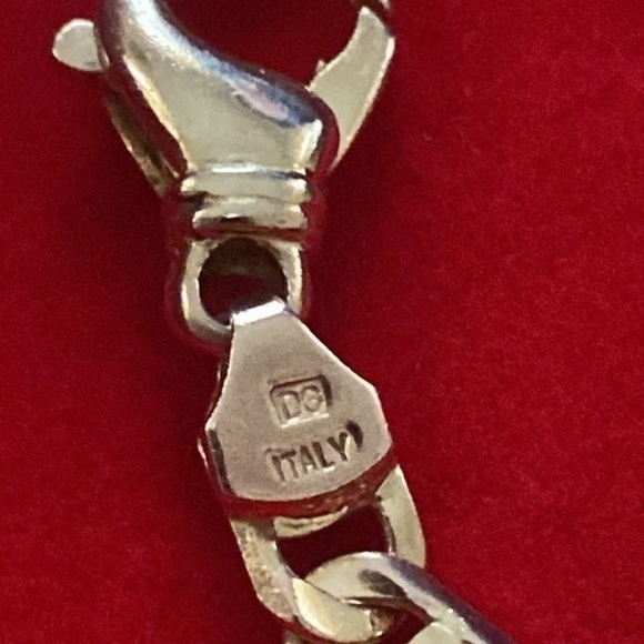 Italian Gold 14K solid gold yellow bracelet 15.4 gr white unisex - Picture 8 of 12